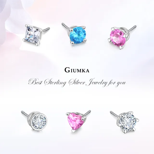 【GIUMKA】純銀耳環．4MM．栓扣式(新年禮物)