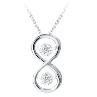 【King Star】愛無限18K金靈動 天然鑽墜(車花放大款)