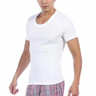 【BVD】3件組-100%純棉U領短袖內衣(100%優質美國精梳棉)