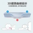 【House Door 好適家居】涼感布3D護頸型記憶枕(11CM/2入 熟睡枕)