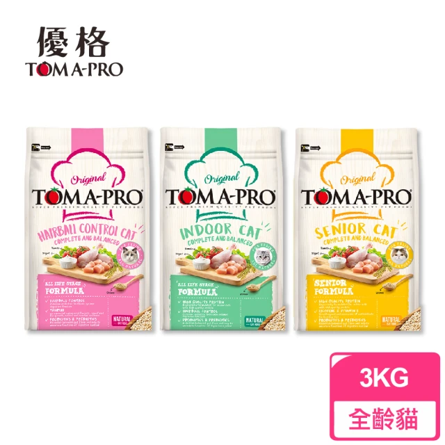 【TOMA-PRO 優格】經典食譜 3KG(成幼貓 高齡貓 天然糧 營養 貓糧)