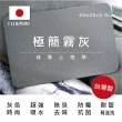 【Made in Taiwan】外銷日本-極簡霧灰珪藻土地墊-2片組(加厚加大 MIT 防霉 灰色 工業風 吸水 珪藻土)