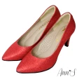 【Ann’S】睡美人-訂製晶鑽3D氣墊尖頭高跟鞋7.5cm(紅)