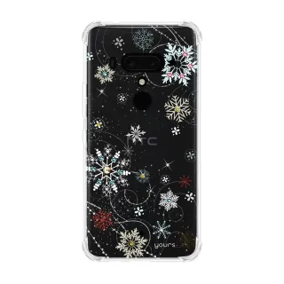 【YOURS】HTC U12+ 6吋 奧地利彩鑽四角耐衝擊手機殼-雪戀