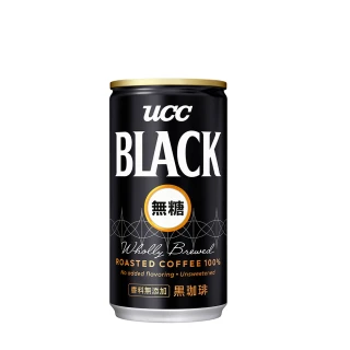 【UCC】BLACK無糖咖啡185gx2箱共60入(日本人氣即飲黑咖啡)_VIP專用