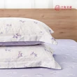 【合隆羽藏】100% 60支長絨棉印花床包四件組-雙人加大(碧翠紫 原價 $ 6640)