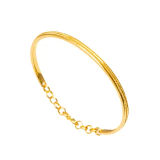 【金品坊】黃金手環金莎三線手環 3.26錢±0.03(純金999.9、純金手環、黃金手鍊)