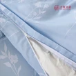 【合隆羽藏】100% 60支長絨棉印花床包四件組-雙人加大(薇雅藍 原價 $ 6640)