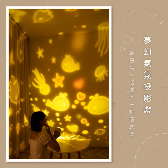 【KINYO】雪屋投影氣氛燈(小夜燈/投射燈/音樂燈 LED-6550)