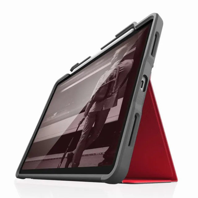 【澳洲STM】Dux Plus iPad Pro 11吋 2018(專用軍規防摔平板保護殼 - 紅)