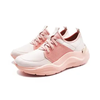【WALKING ZONE】女 都市彈力免綁帶運動休閒鞋 女鞋(粉色)