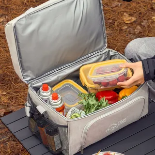 【TANLOOK】戶外露營大容量手提保冰保溫袋 便攜車載後備箱保溫保冷箱 外賣箱(露營包)