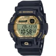 【CASIO 卡西歐】G-SHOCK 黑金配色運動手錶 電子錶 畢業禮物(GD-350GB-1)