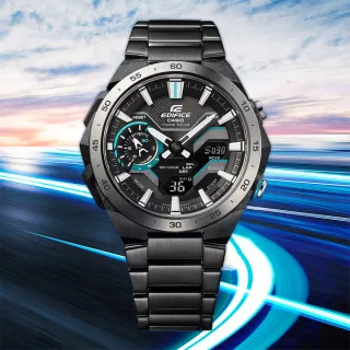 【CASIO 卡西歐】EDIFICE 方程式賽車藍芽手錶 新年禮物(ECB-2200DD-1A)
