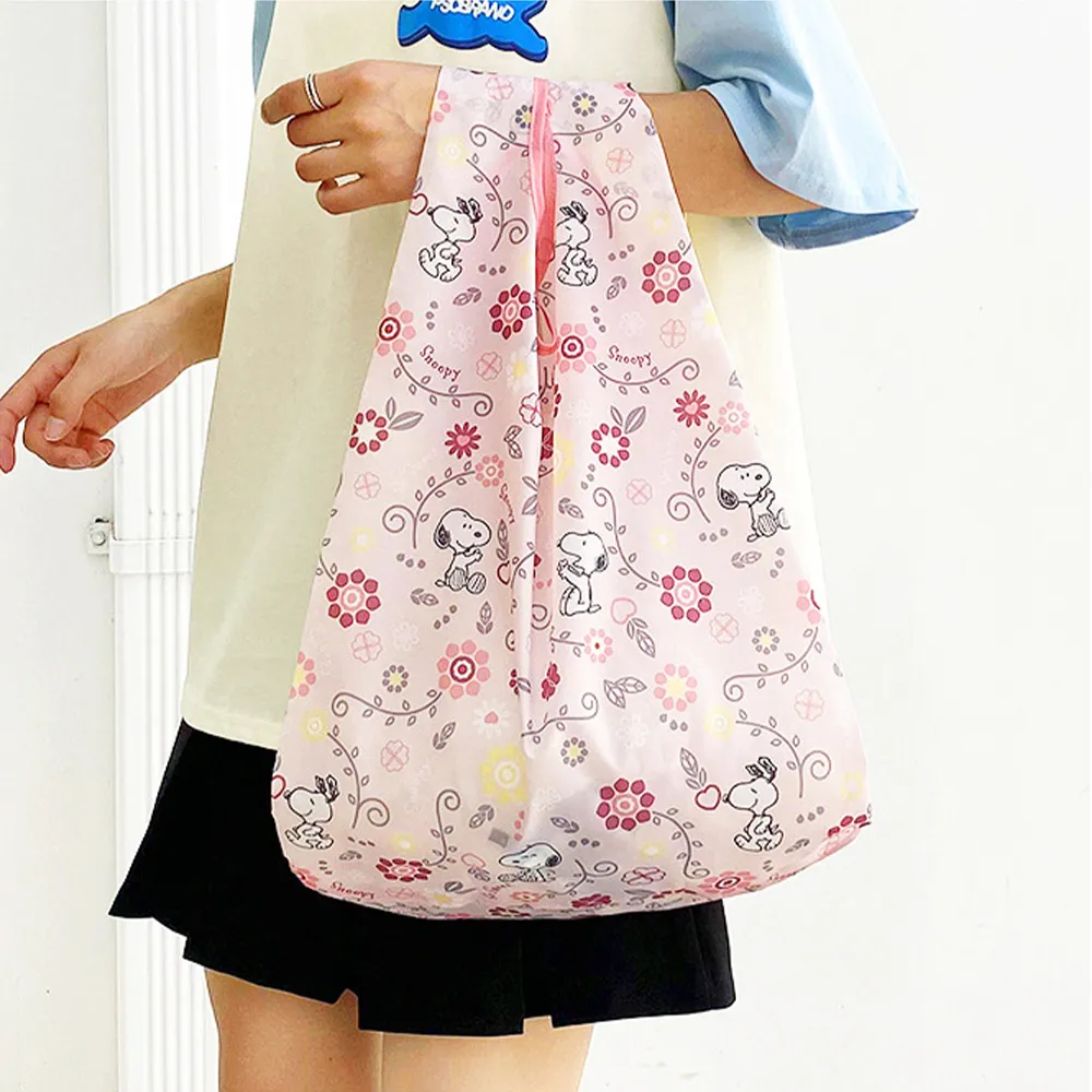 【SNOOPY 史努比】史努比印花系列折疊購物袋環保袋(手提袋)