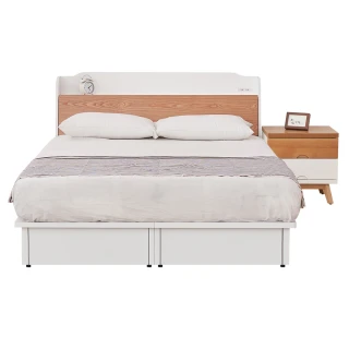 【時尚屋】芬蘭6尺床箱型4件組-床箱+床底+床頭櫃+床墊(免運費 免組裝 臥室系列)