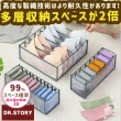 【DR.Story】日式風格好評多格內衣收納袋(內衣收納 收納盒 收納櫃)