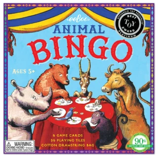 【美國 eeBoo 桌遊】Animal Bingo(動物賓果遊戲桌遊)