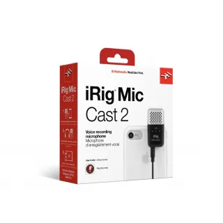 【IK Multimedia】iRig Mic Cast 2 超小型錄音麥克風二代(台灣公司貨 商品保固有保障)