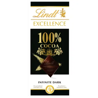 【Lindt 瑞士蓮】極醇系列100%黑巧克力片50g