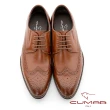 【CUMAR】商務菁英 輕量舒適大底真皮紳士鞋(紅棕色)