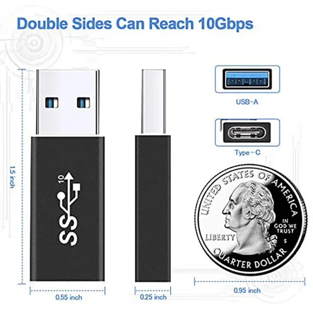 【Bill Case】黑霸10 Gbps Type C 轉 USB 3.1 終極傳輸OTG轉接頭(高規USB IF會員製造商 品質保固450天)