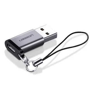 【綠聯】USB-A To Type-C 轉接頭 USB轉TYPE-C(支援3A/5Gbps/金屬版)