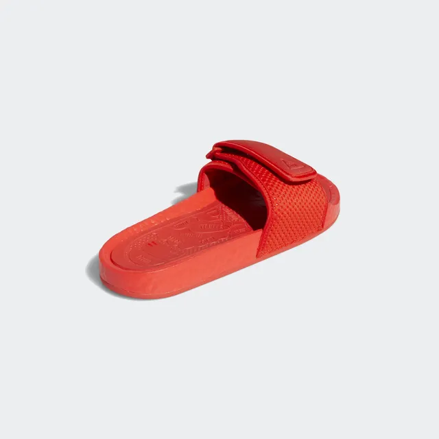 【adidas 愛迪達】PHARREL WILLIAMS CHANCLETAS HU PW BOOST SLIDE 菲董聯名 限量 拖鞋 紅色(FY6140)