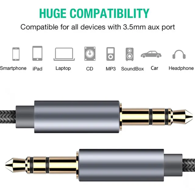 【Bill Case】高階24K鍍金3.5mm 天籟 HF立體聲AUX編織音源線 100公分 桃花(3.5mm孔手機 筆電輕鬆接音響)