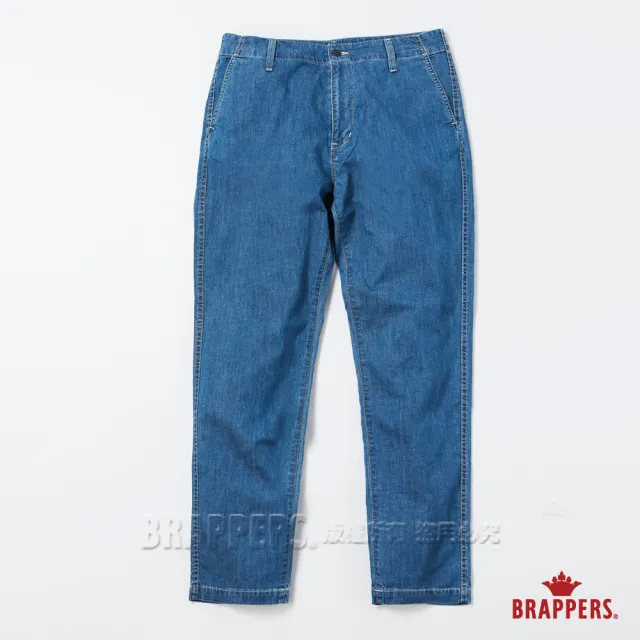 【BRAPPERS】男款 微彈中腰直筒褲(藍)