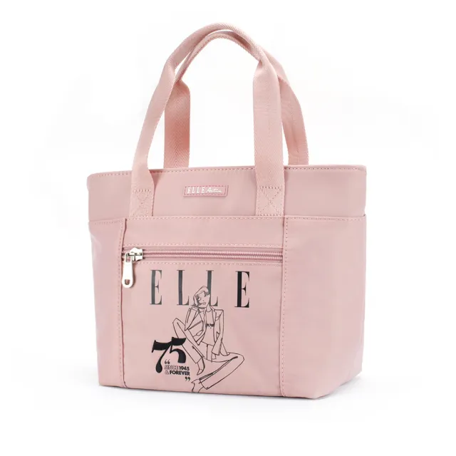 【ELLE active】75周年限定系列-手提包/手提袋-小-粉紅色