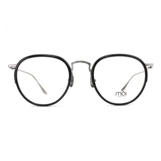 【moi 摩異】moi取意法語中的意涵  自我  純鈦光學眼鏡(黑色 T008-01)