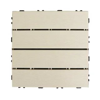 【AD 德瑞森】卡扣式塑木造型防滑板/止滑板/排水板(40片裝-適用1.1坪)