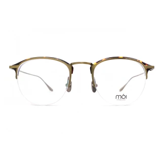 【moi 摩異】moi取意法語中的意涵  自我  純鈦光學眼鏡(琥珀 T006-02)