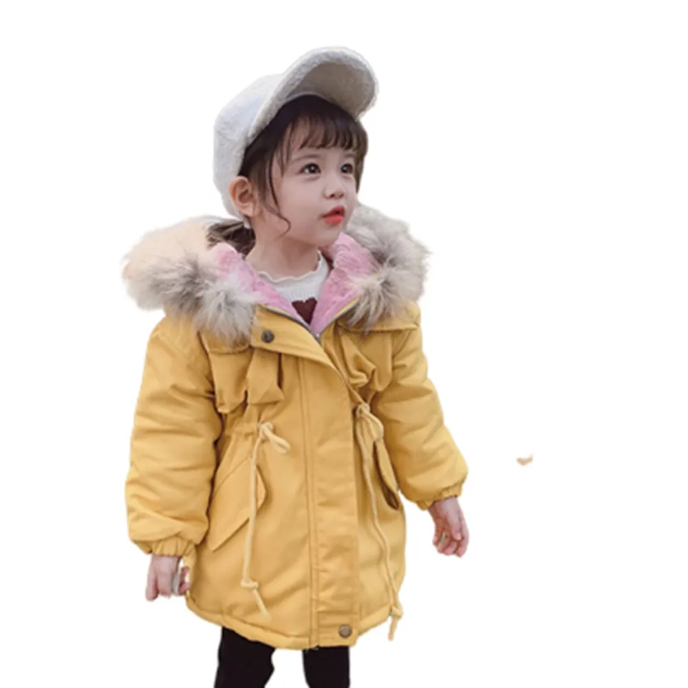 【橘魔法】女童厚外套 內刷毛加絨保暖大衣(毛可拆 大童   兒童 童裝 女童 大童 保暖)