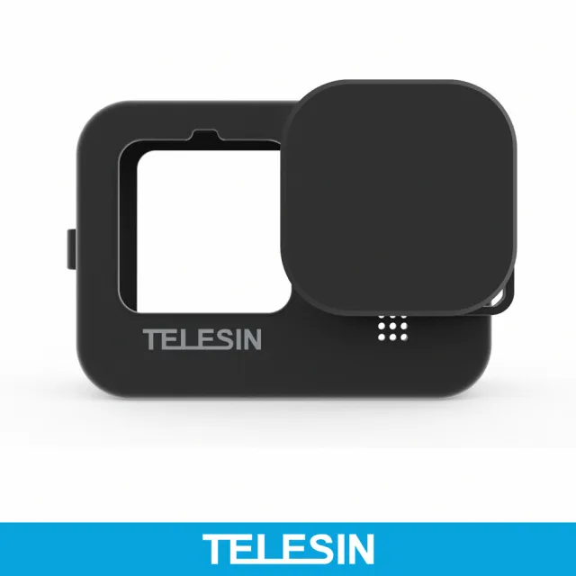 【TELESIN】矽膠保護套+鏡頭蓋(HERO9/HERO10 專用)