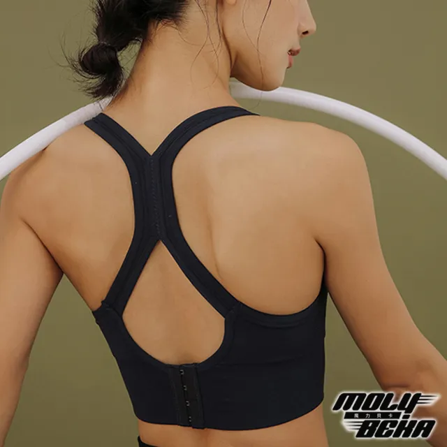 【Molybeka 魔力貝卡】現貨 高強度運動-QQ纖維X型美背運動內衣 / 運動背心(超值3件組-隨機)