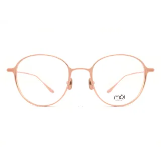 【moi 摩異】moi取意法語中的意涵  自我  純鈦光學眼鏡(玫瑰金 T002-01)