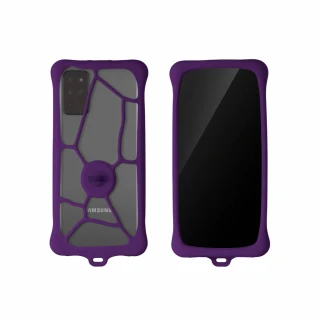 【Bone 蹦克】泡泡綁二代通用型保護套S - 紫色(適用4-6吋 手機 保護殼套配件)