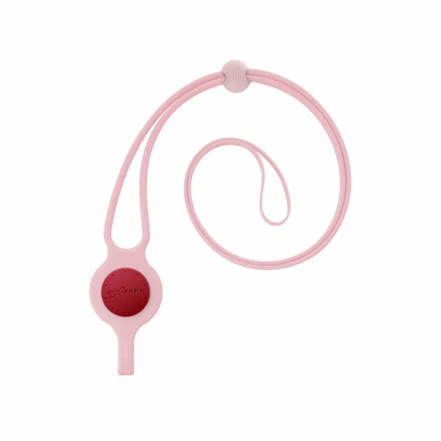 【Bone 蹦克】綁扣頸掛繩 Lanyard Hook - 莫蘭迪粉(手機掛繩 頸掛繩 萬用綁扣繩)