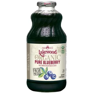 【Onatural 歐納丘】Lakewood有機純藍莓果汁946ml/瓶(美國USDA有機認證 無加糖 100%純果汁)