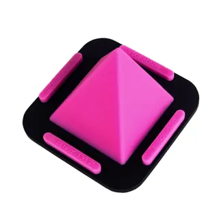 通用款桌面金字塔平板手機指環支架 紫色款(手機平板桌面支架)