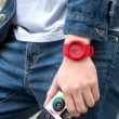 【CASIO 卡西歐】G-SHOCK 八角農家橡樹 雙顯腕錶/紅(GA-2100-4A)