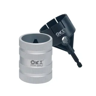 【ORX】不鏽鋼管倒角器小 6-35mm PO-0635H(含轉接座 不銹鋼管毛邊刮刀/白鐵毛邊刀/刮邊刀/台灣製)