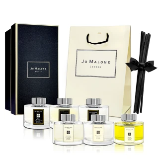 【Jo Malone】英國梨與小蒼蘭/藍風鈴/紅玫瑰/青檸羅勒葉與柑橘/黑石榴滿室幽香藤枝擴香組165ML(國際航空版)