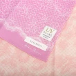 【Nina Ricci】雙色花朵典雅蕾絲純綿抗UV薄圍巾(櫻花粉/粉紅色)