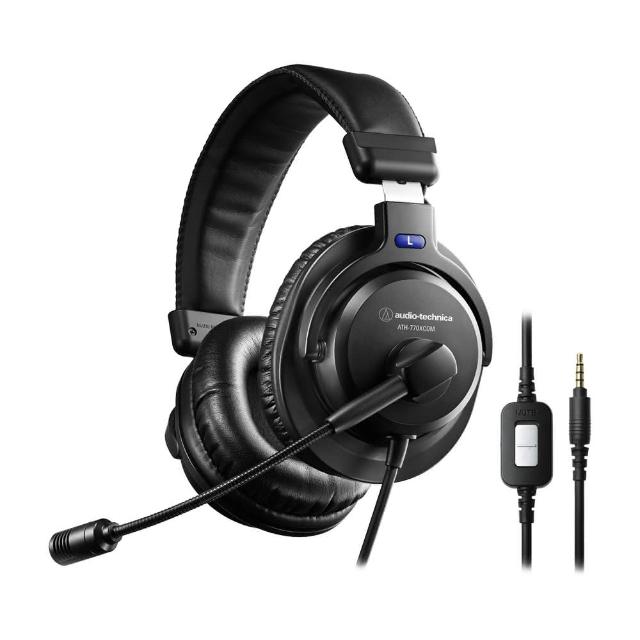 【audio-technica 鐵三角】鐵三角 ATH-770XCOM 立體聲 耳機 麥克風組(耳機組合)