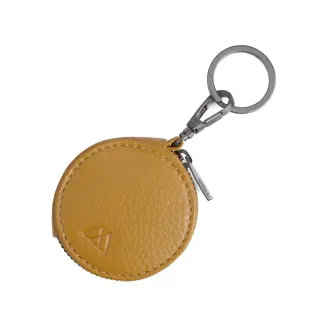 【MARKBERG】Verna 丹麥手工牛皮維娜鑰匙圈 零錢包(琥珀黃)