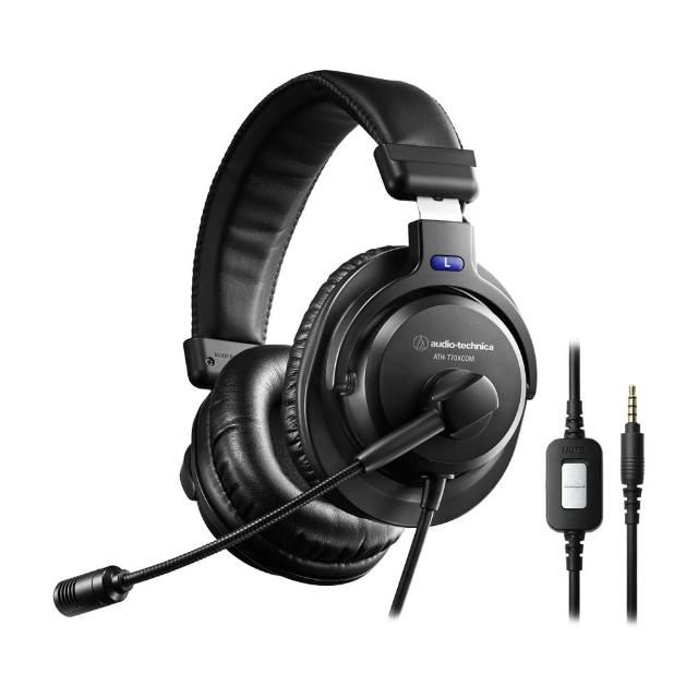 【audio-technica 鐵三角】鐵三角 ATH-770XCOM 立體聲 耳機 麥克風組(耳機組合)