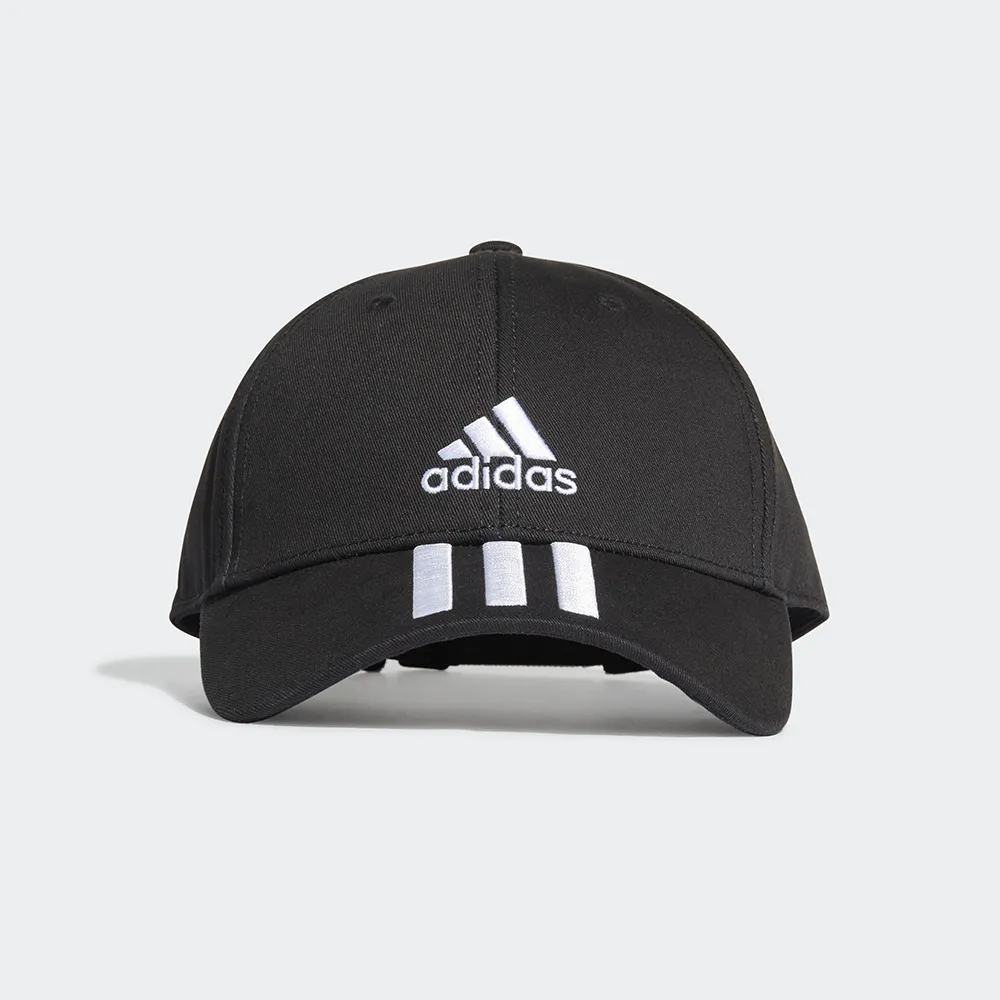 【adidas 愛迪達】帽子 男女款 兒童 棒球帽 老帽 遮陽帽BBALL 3S CAP CT 黑 FK0894